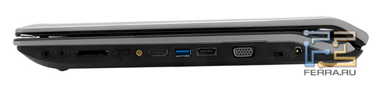   ASUS N73Jq:  , -, -, HDMI, USB 3.0, eSATA, D-SUB, Kensington Lock,  