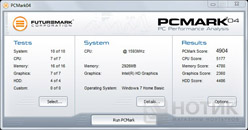  ASUS UL20Ft :  Futurenark PCMark 04