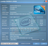  Asus P52J : Everest cpuid core 1 test