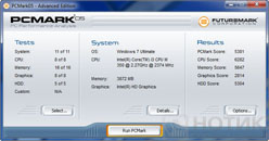  Asus P52J : Futuremark PCMark 05 test