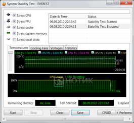  Asus G73JH, stabilitytest