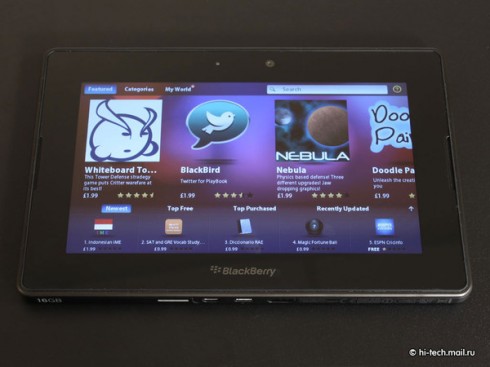  Blackberry PlayBook:   