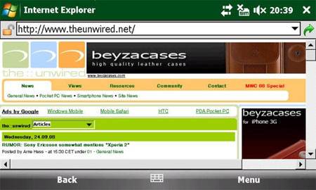 Microsoft Internet Explorer Mobile 6