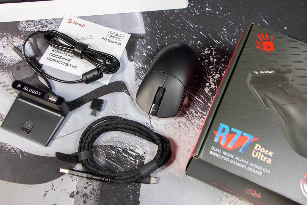 Bloody R77 Ultra Dock - огляд бездротової ігрової миші: рухайся точно і швидко — фото 1